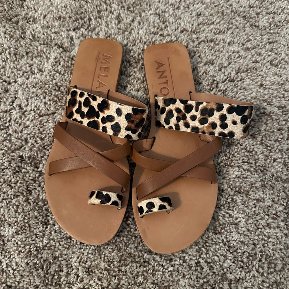 Antonio Melani cheetah print sandals